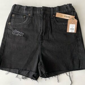 True Craft new black jeans cutoff shorts for girls